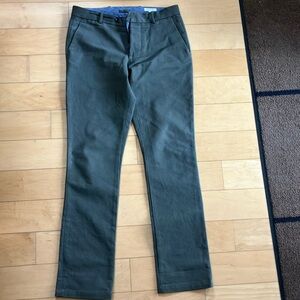 Gustin Men’s cotton duck olive straight leg 35” waist chinos